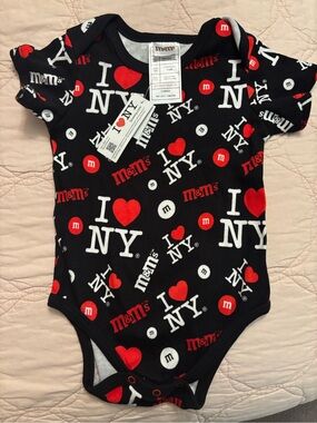 M&M baby onesie I❤️NY,12 months